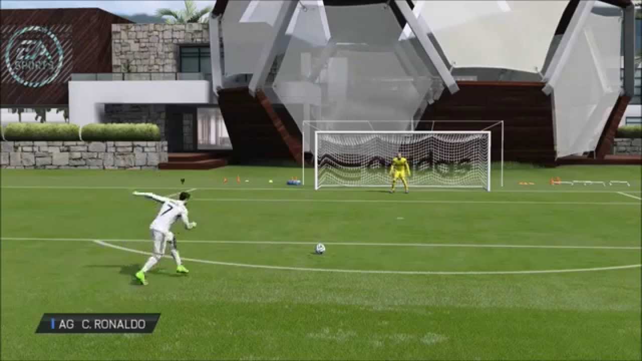 FIFA 15 Tuto gestes techniques / Coup franc en coup du foulard ( Rabonna Free-Kick Tutorial )