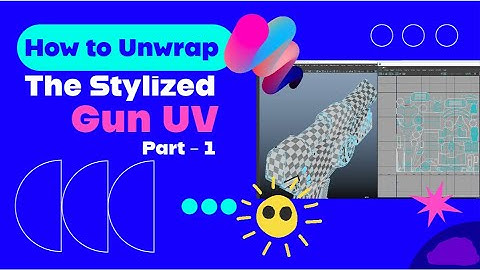 How to Unwrap 3D Stylized Gun UV Part 1