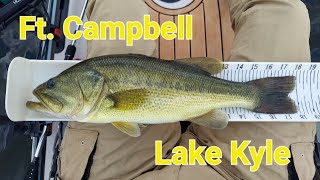 Military Base Kayak Bass Fishing | Lake Kyle, Ft. Campbell