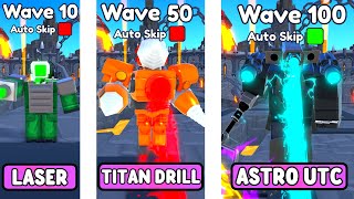 EVERY ROBUX UNIT VS ENDLESS MODE (Toilet Tower Defense)