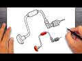 How to draw Brace Drill - Easy Drawing for Kids & Beginners