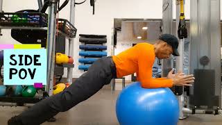 Stability Ball Plank Rollout Profile