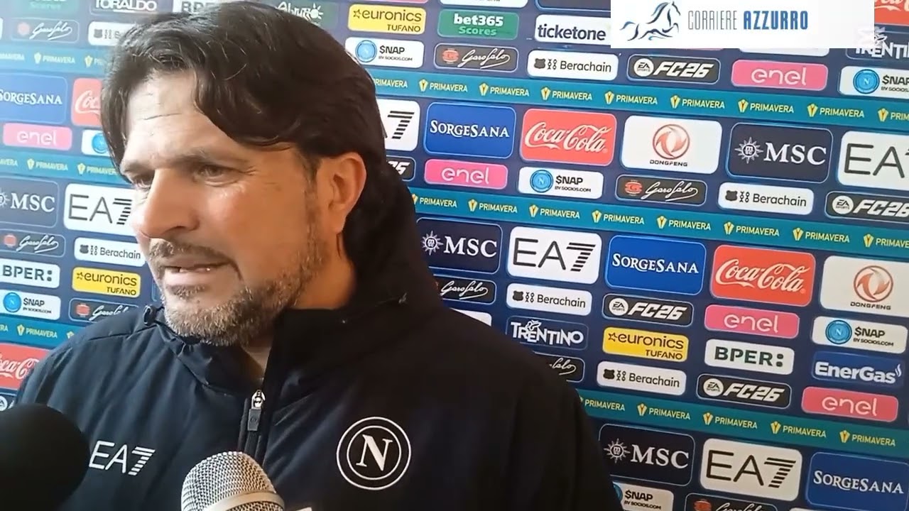 Dario Rocco, allenatore del napoli primavera, post Napoli-Parma.