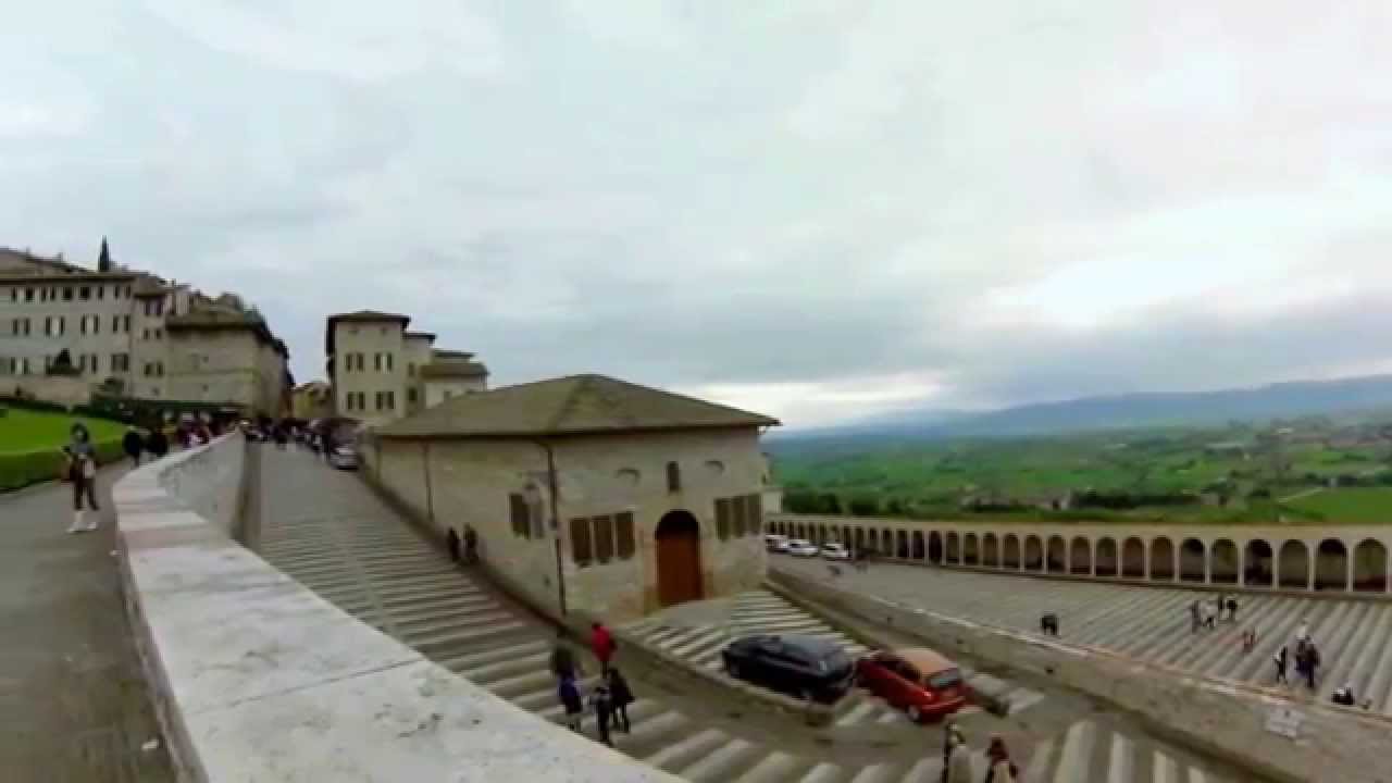 (ultra slow motion) Assisi Basilica di San Francesco webcam YouTube