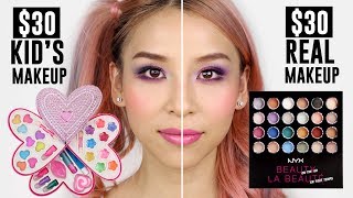 $30 Kid's makeup VS $30 Real Makeup