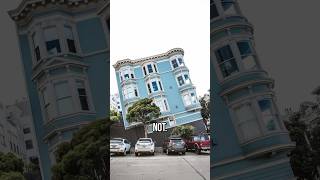 The optical illusion of San Francisco’s slanted houses! #Shorts #YTShorts