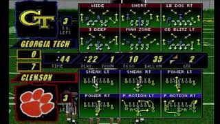 NCAA Football '98 (Simulation Season Mode - Clemson Tigers 2-1 vs Georgia Tech Yellow Jackets 2-0)