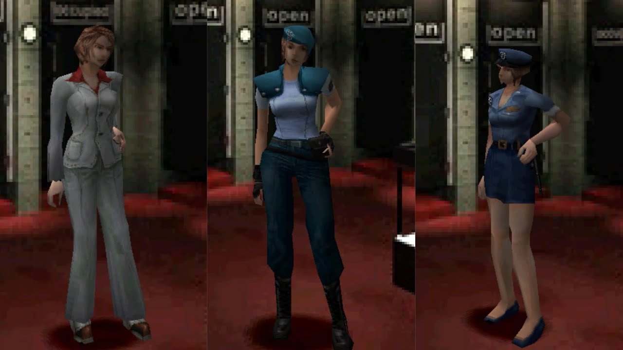 All of Jill costumes in re 3 nemesis 