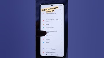 Redmi mobile dark mode | redmi mobile dark theme setting | redmi dark mode | #short #ytshorts #viral