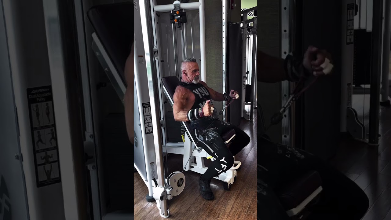 Seated cable side laterals are a very effective way to isolate the side delts #workout #workouttips