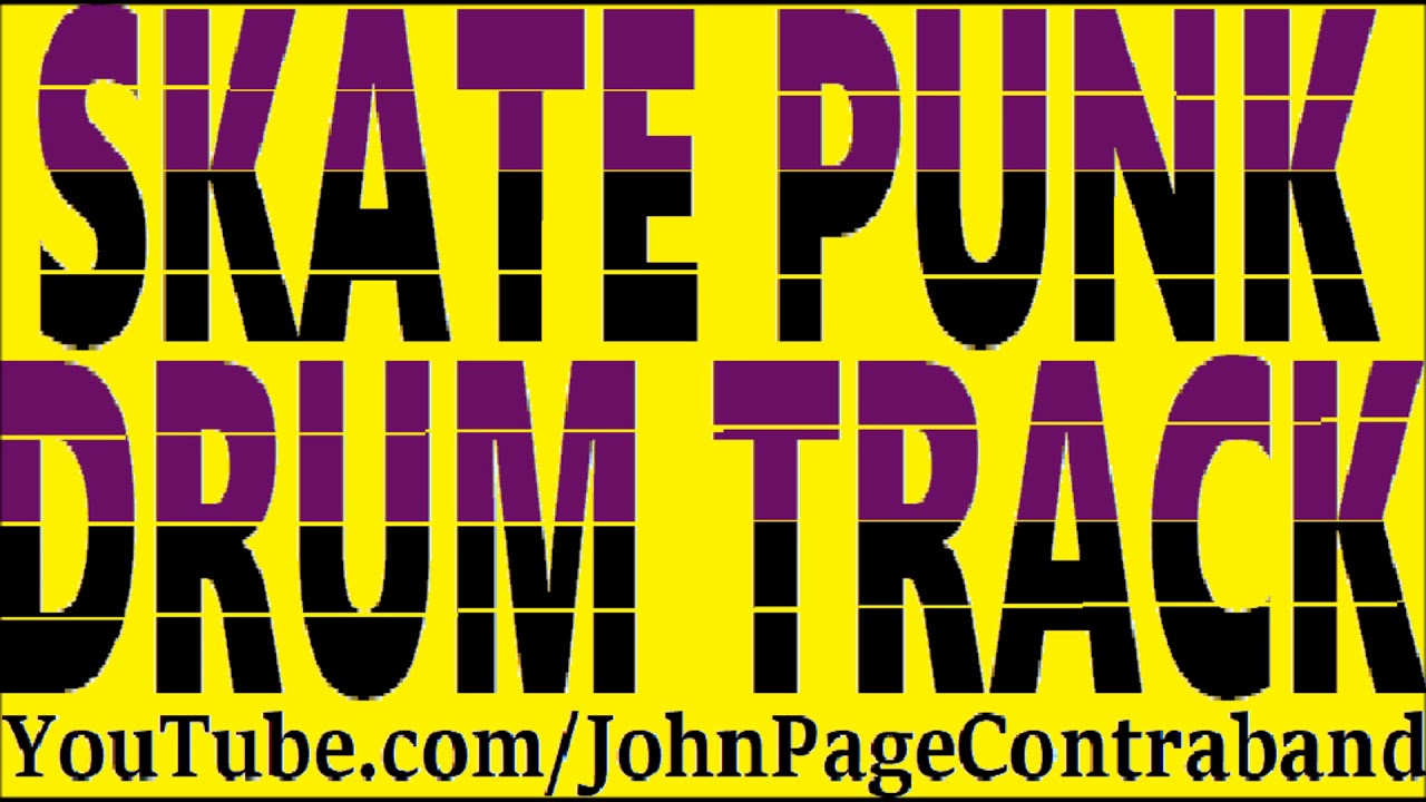 Skate Punk Drum Backing Track DRUMS ONLY 175 bpm Thrash Metal YouTube