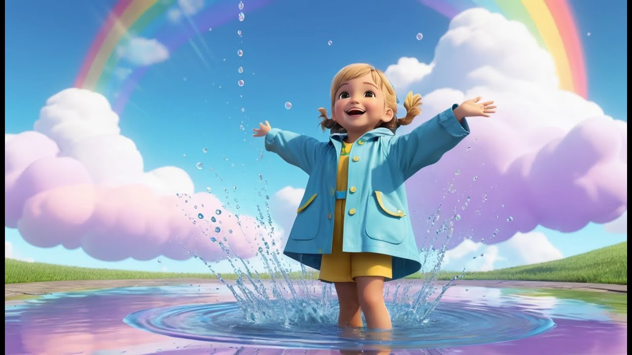 Rain Rain Let’s Go Play | Fun Rainy Day Adventure Song for Kids | Jump, Splash, and Sing!