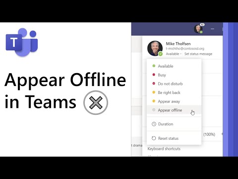 How to Appear Offline in Microsoft Teams and set Status Duration