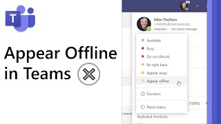 How to Appear Offline in Microsoft Teams and set Status Duration screenshot 2