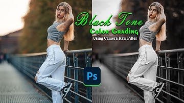 Black Moody Color Grading in Photoshop| Black Tone Preset - Photoshop Tutorial #photoshop