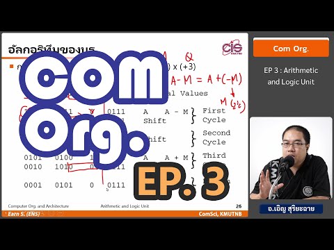 วิชา Com Org. - Ep3 : หน่วยคำนวณทางคณิตศาสตร์และตรรกะ (ALU) - อ.เอิญ สุริยะฉาย (KMUTNB)