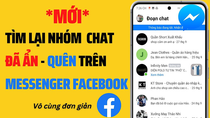 Hướng dẫn cách xem nhóm chát trên facebook