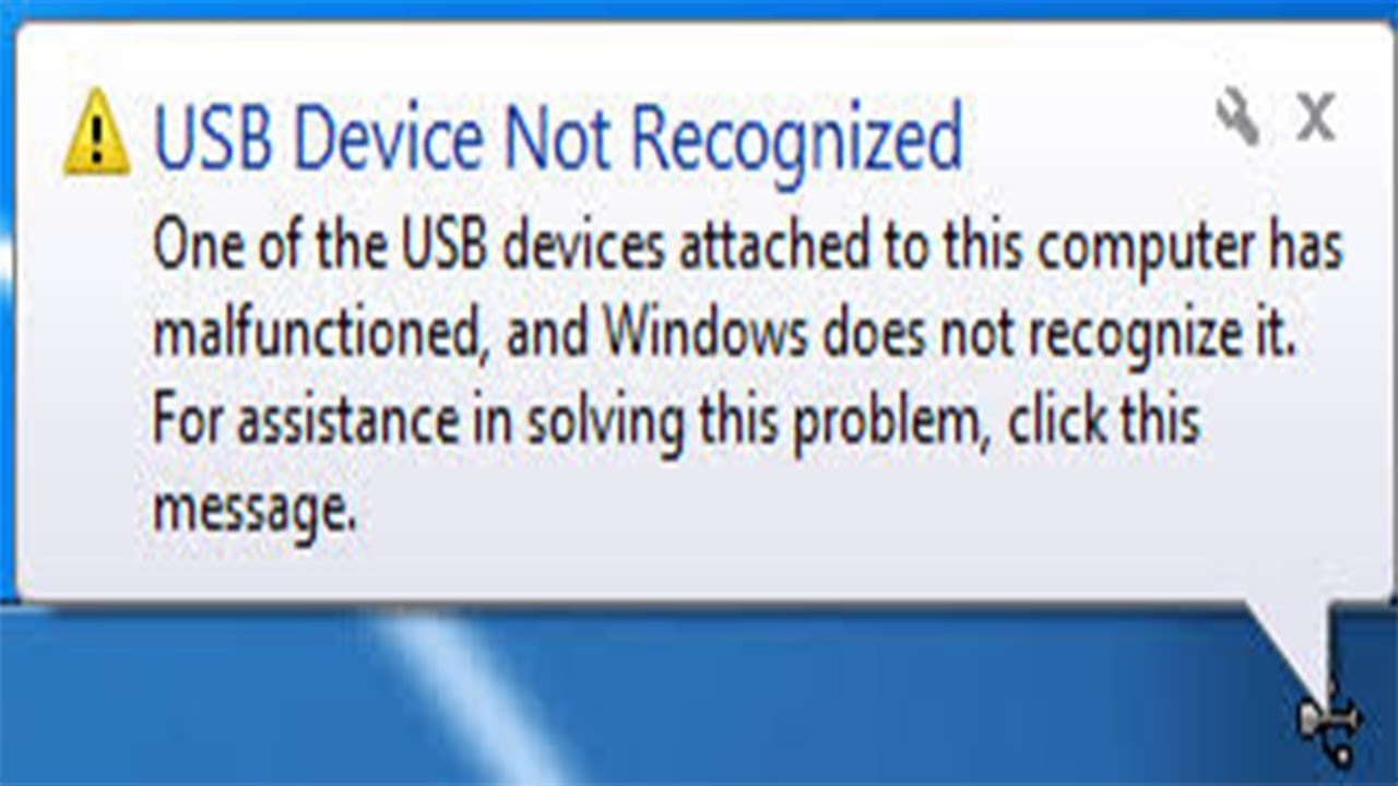 Fix usb not recognized windows 8.1 - YouTube