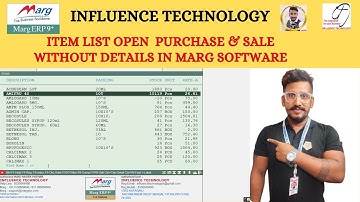 How to open  Big Item  List without  Purchase & Sale Details step by step in Margerp software
