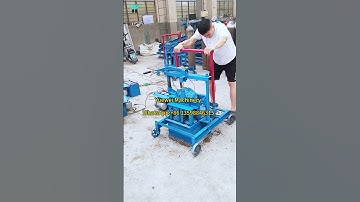Yuewei 2-45 cement block making machine #foryou  #cementbricks #brickmakingmachine #shorts
