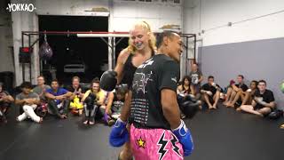 "Love" and sparring for Saenchai and Superlek in Loveland | YOKKAO Muay Thai Seminar Tour 2022