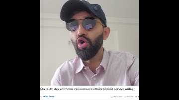 MATLAB confirms ransomware attack behind service outage #matlab #mathworks #cybersecurity #hacker