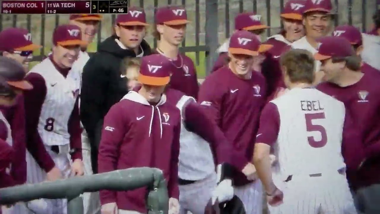 Virginia Tech's Jack Hurley hits home run vs. Boston College