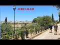 [4K] Beautiful Jerusalem: Mount of Olives, Springtime, visiting holy sites.