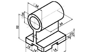 isometric drawing 2 & engineering drawing & الأيزومترك & رسم الأيزومترك