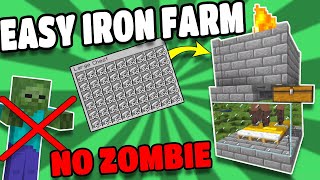 Minecraft Easy Iron Farm - No Zombie Required | Minecraft 1.16.5 (Tutorial)