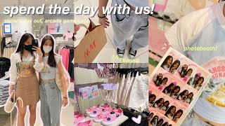 SISTER'S DAY OUT! : photobooth, content-taking, arcade games!! *well spent* π―ββοΈπ ft.viiv