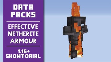 Effective Netherite Armour [Data Pack] - Showcase/Tutorial - Minecraft 1.16