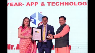 Mr Abhishek Kr Burman Founder Nexmoney Awarded With Emerging Enterprenuer Of Year App Technology.
