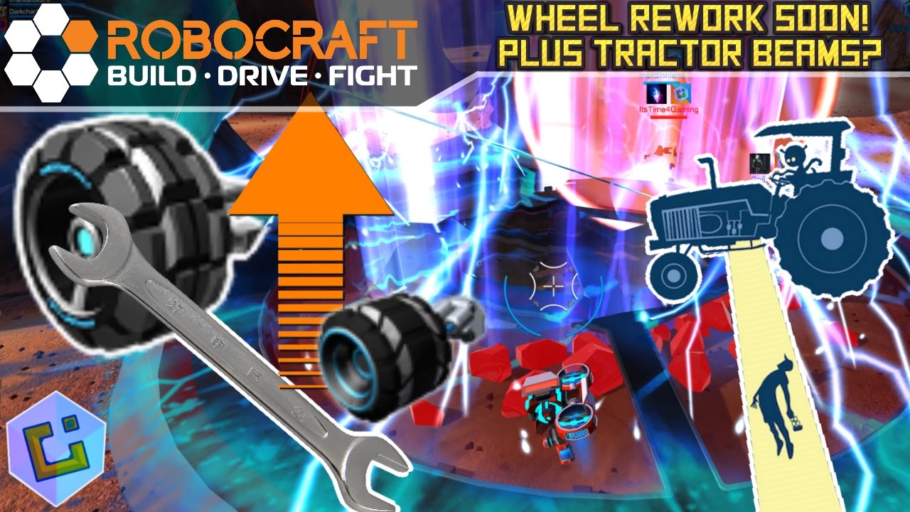 Rework Wheel Robocraft - Wheel Rework soon! Plus Tractor Beams? - YouTube