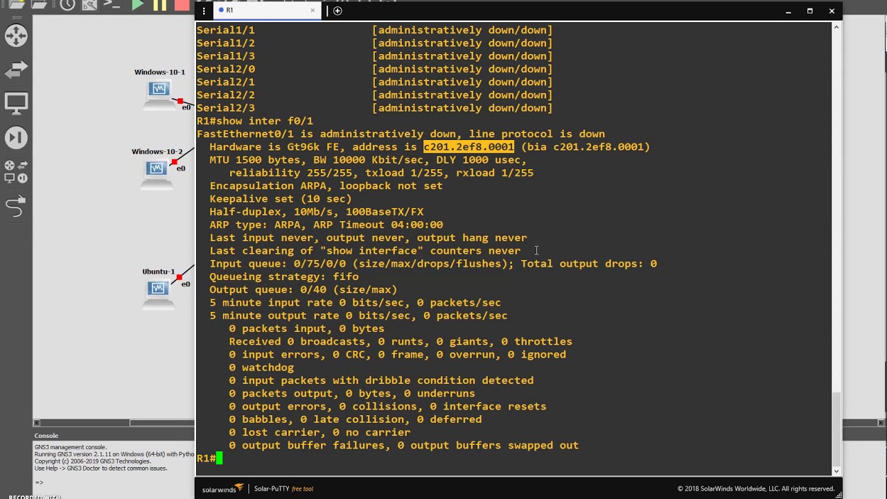 IPv6 Configuring in an Organization's Network Lab Lesson 04 IPv6 enable, EUI 64, and IPv6 Address De