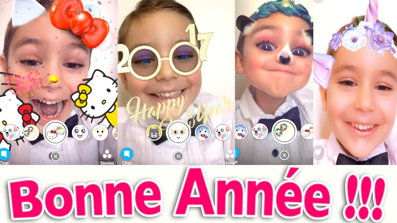 Bonne AnnÉe 2017 Voeux En Faceswap Snapchat And Msqrd 😂🎉 Youtube