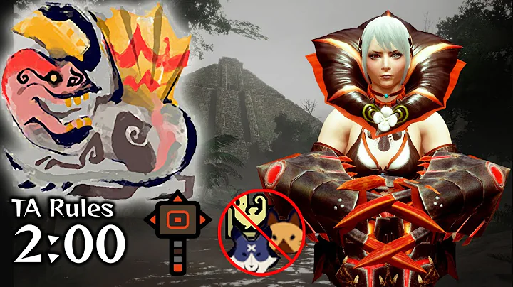 MHR Sunbreak: MR2 Anjanath Vs. Courage Elemental Hammer 2:00 - アンジャナフ ハンマー ソロ オトモなし【サンブレイク】