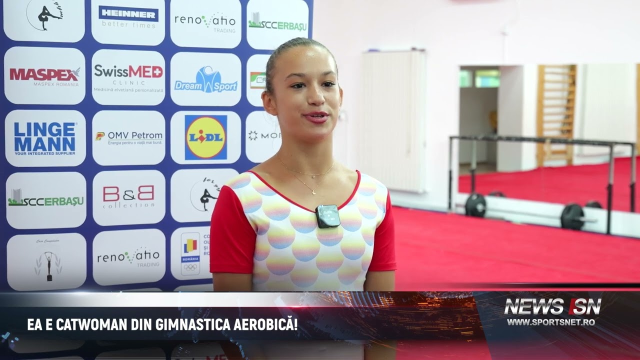 Ea e Catwoman din gimnastica aerobică!