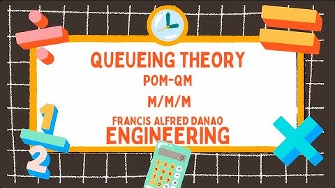QUEUEING THEORY: M/M/m solved using POM-QM | INDUSTRIAL ENGINEERING | OPERATIONS RESEARCH