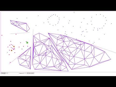 Delaunay triangulation algorithm visualization [WIP]