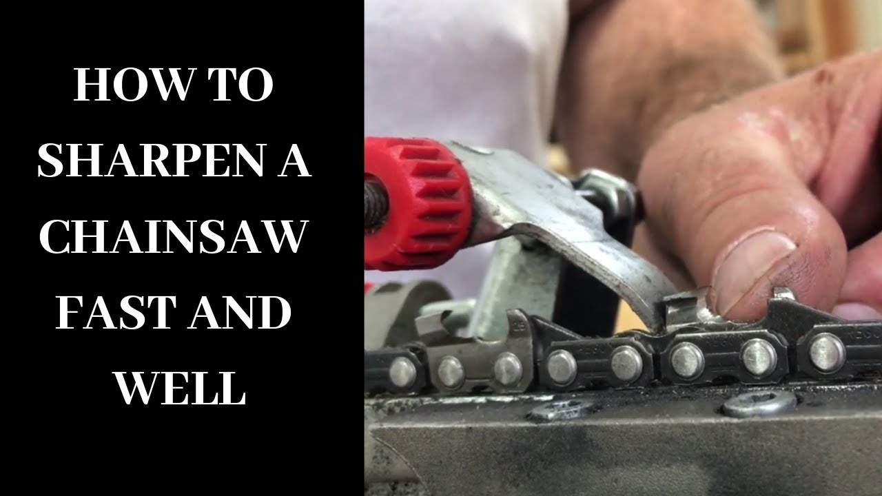 How to Sharpen a Chainsaw Fast and Well YouTube