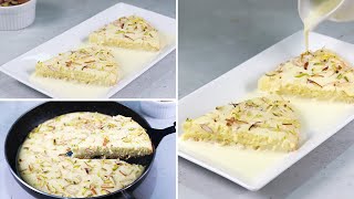 Super Soft Malai Cake in Fry Pan | How to Make Malai Cake | Eid Special Dessert