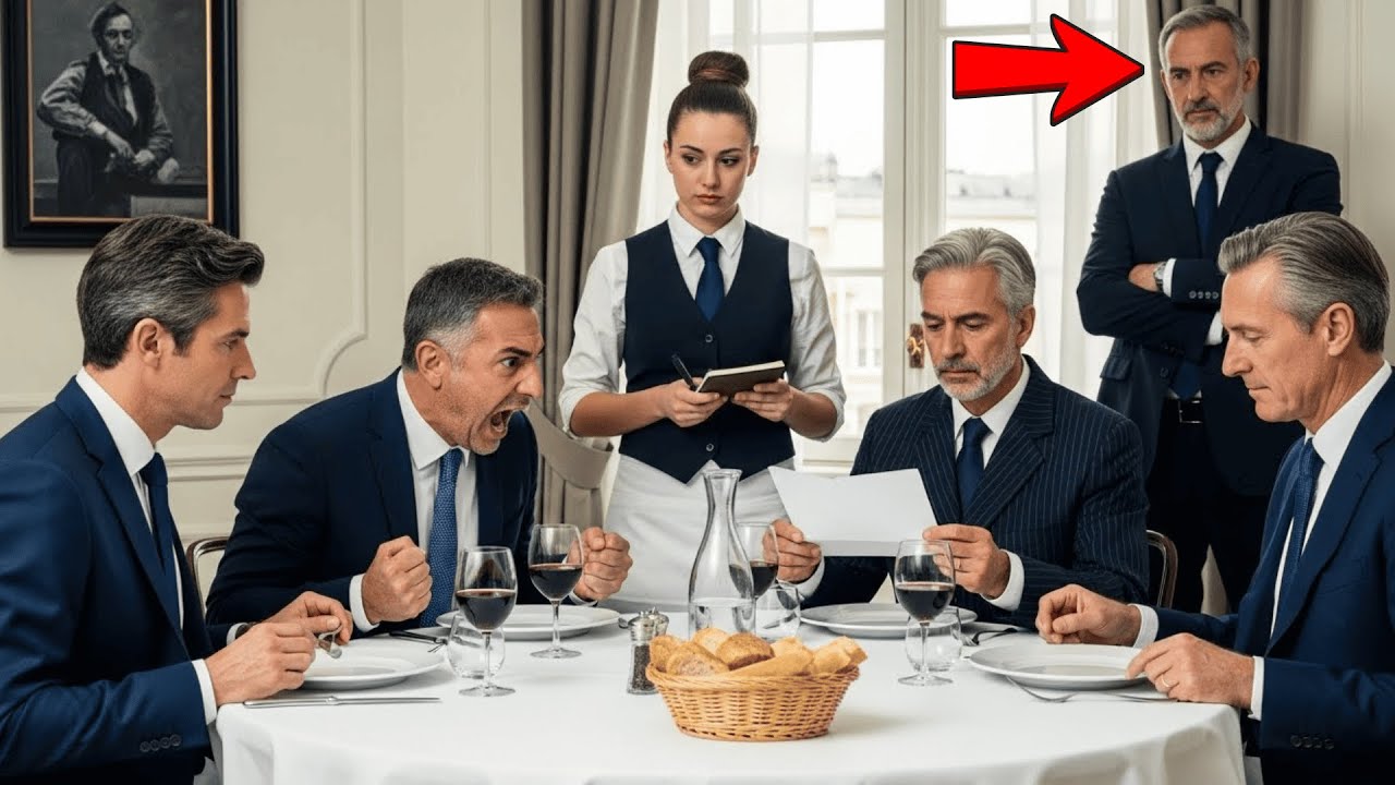 Quatre Riches Refusent De Payer La Serveuse — Le Patron Milliardaire Arrive Derrière Eux