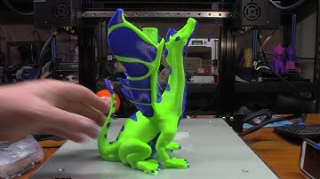 3D Printed ADALINDA MultiMaterial Remix On The HICTOP D3 Hero IDEX