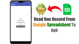 HOW TO READ ONE RECORD FROM GOOGLE SPREADSHEET TO APP IN KODULAR, NIOTRON, APP INVENTOR ETC screenshot 5