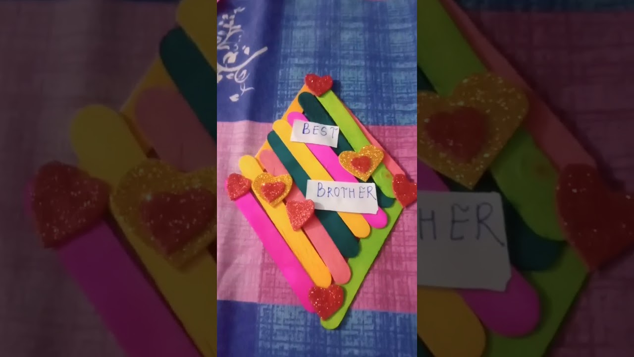 brother's day craft love you Bhai 💖