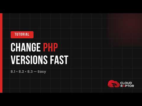 CloudRaptor PHP Versions Without Downtime Explained (8.1, 8.2, 8.3 + Per-App Control)