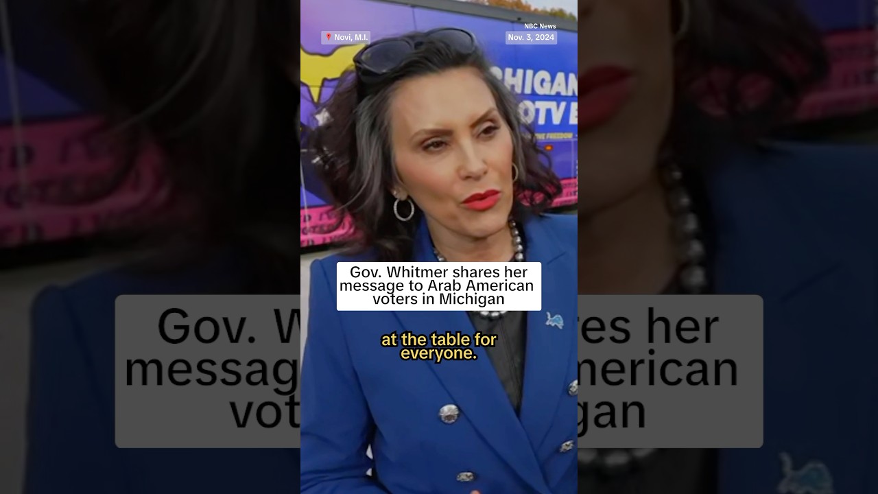 Gov. Whitmer shares her message to Arab American voters in Michigan￼