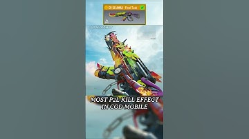 Most P2L Kill Effect in COD Mobile #shorts #viral