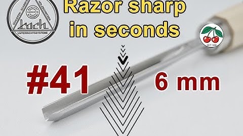 How to sharpen V carving chisel in seconds | KOCH series